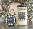 Buffalo Plaid Christmas Candle - The Dancing Wick