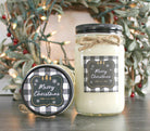 Buffalo Plaid Christmas Candle - The Dancing Wick