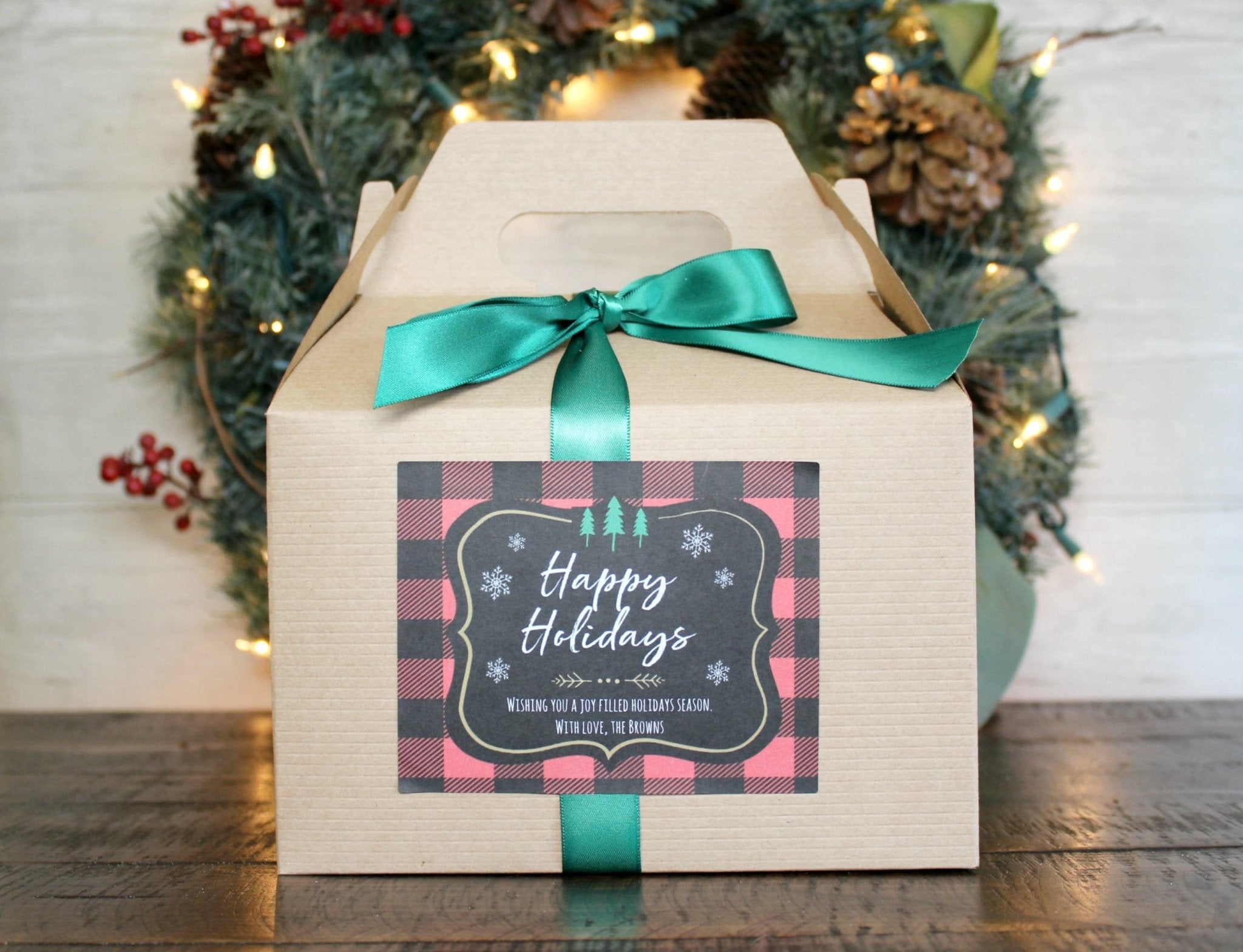 Buffalo Plaid Christmas Candle Gift Set - The Dancing Wick