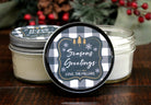 Buffalo Plaid Christmas Favor - The Dancing Wick