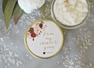Burgundy & Blush Baby Shower Sugar Scrub - The Dancing Wick