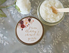 Burgundy & Blush Baby Shower Sugar Scrub - The Dancing Wick