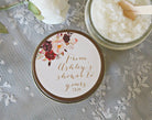 Burgundy & Blush Baby Shower Sugar Scrub - The Dancing Wick