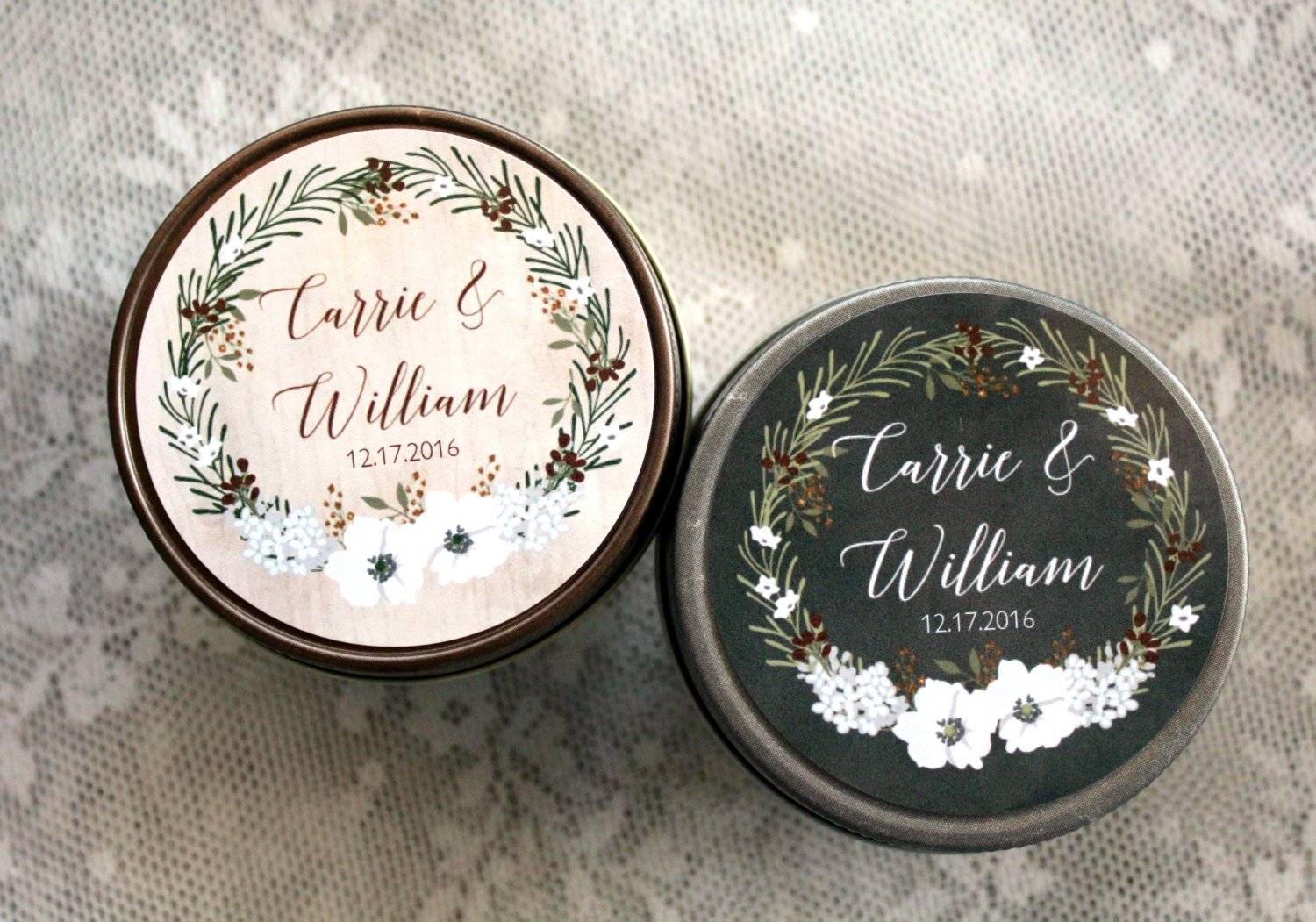 Burgundy Wedding Favor - The Dancing Wick