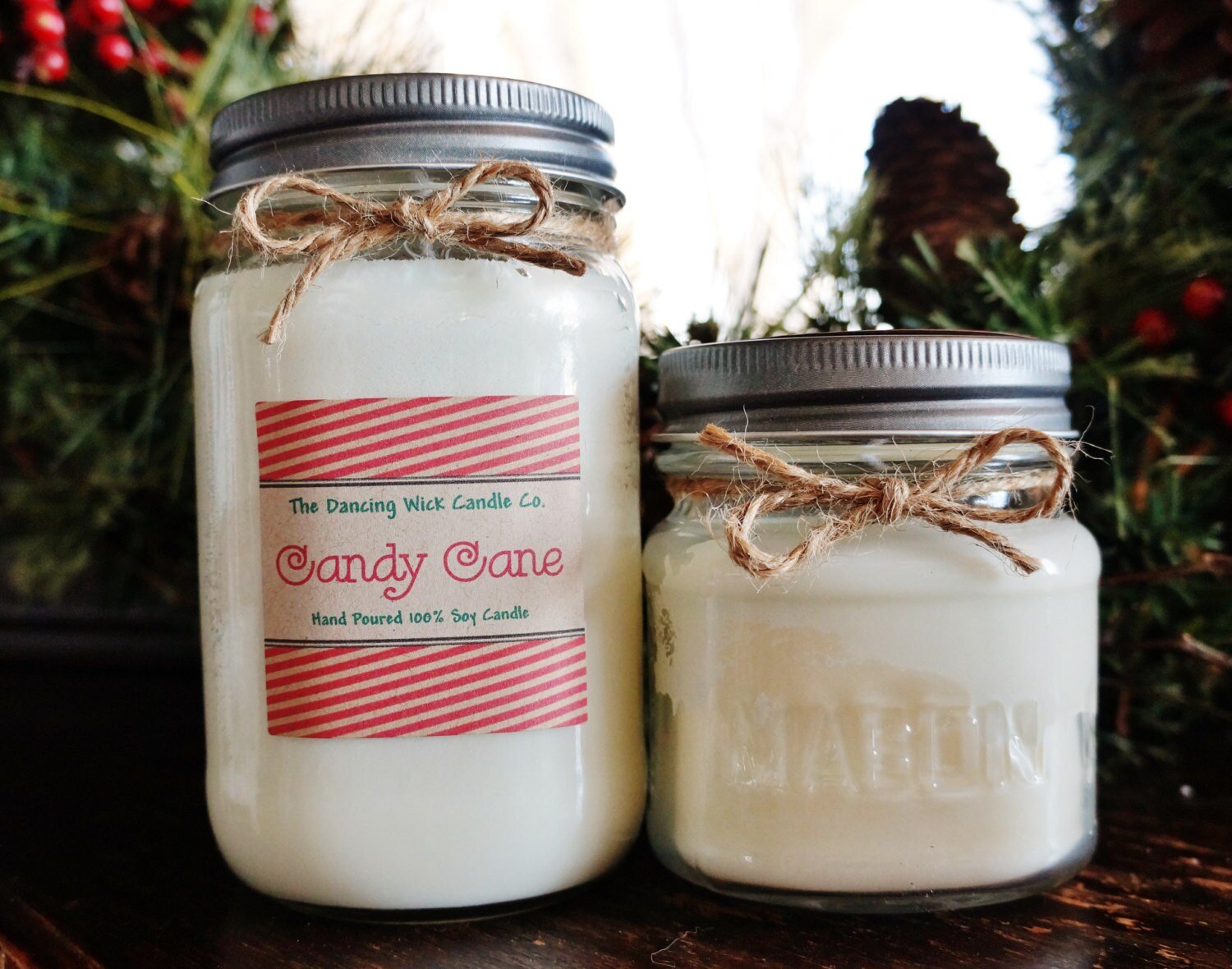 Candy Cane Candle - The Dancing Wick