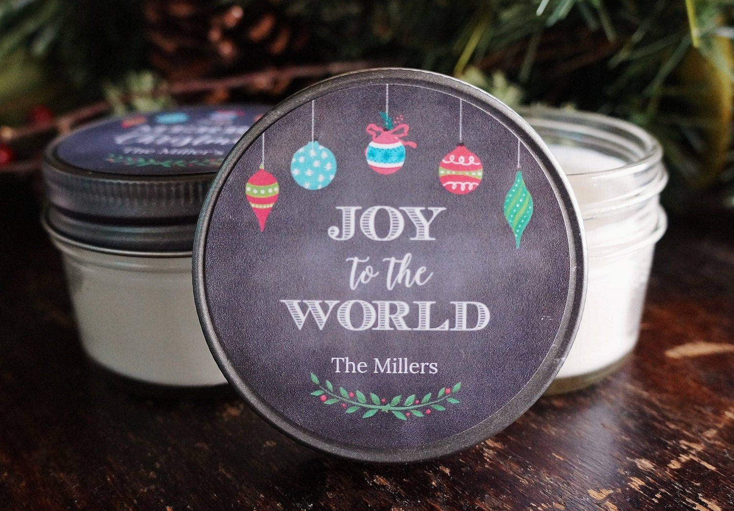 Chalk Merry Christmas Favor - The Dancing Wick