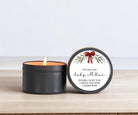 Christmas Baby Shower Tin Favors - Set Of 10 - The Dancing Wick
