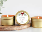 Christmas Bow Tin - The Dancing Wick
