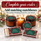 Christmas Plaid Ambers – Set of 10 - The Dancing Wick