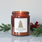 Christmas Tree Amber Jar - The Dancing Wick