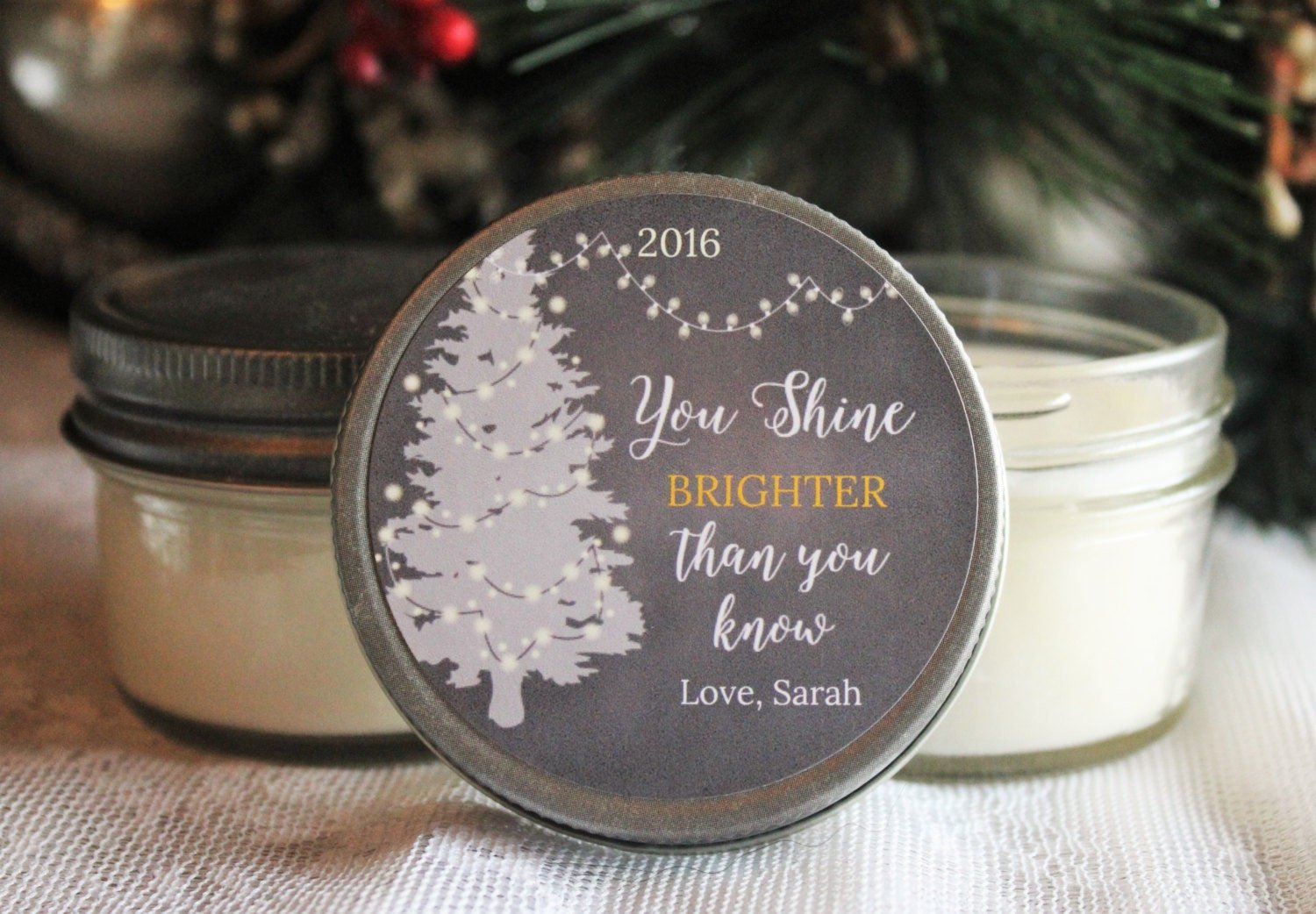 Christmas Tree Merry & Bright Favor - The Dancing Wick