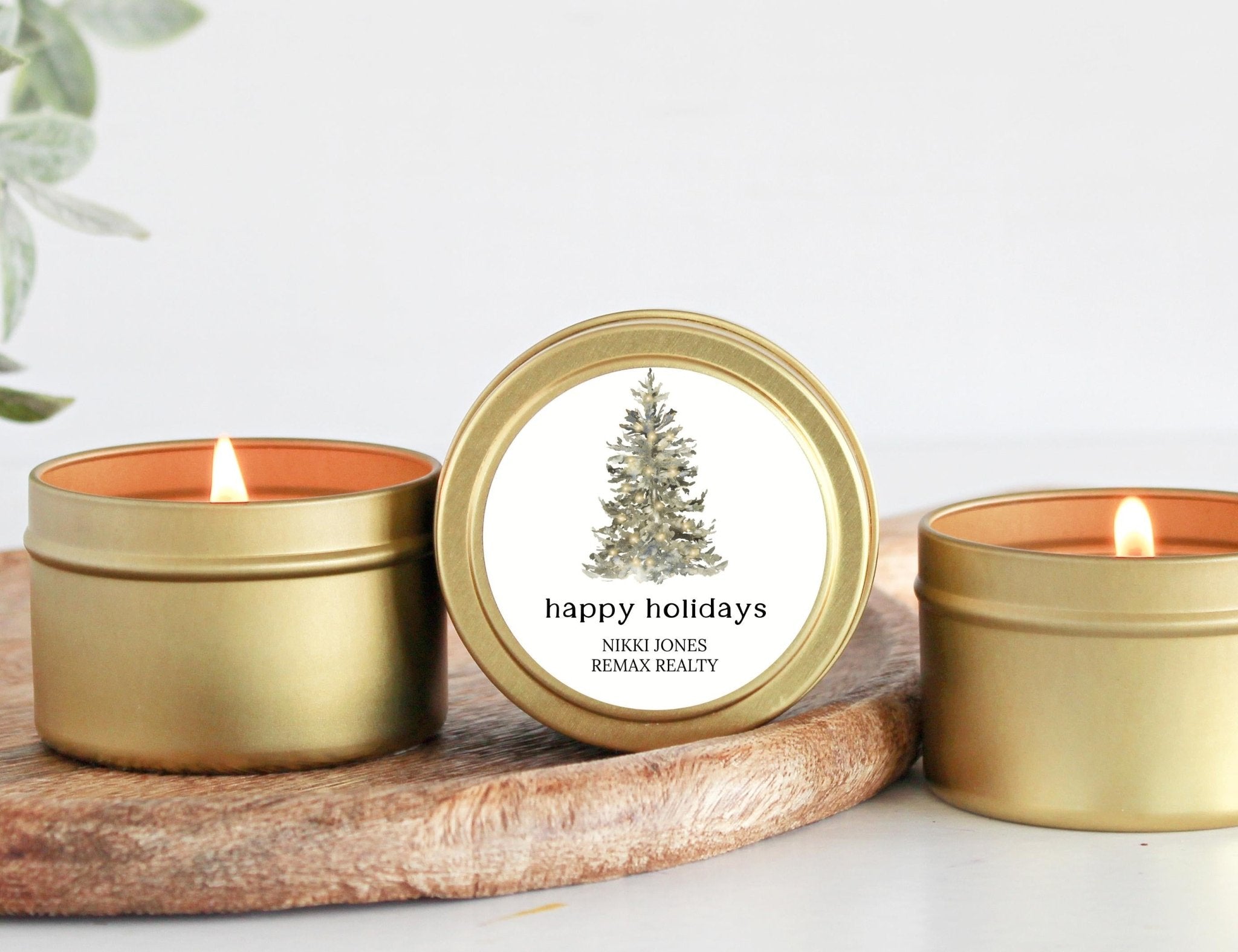 Christmas Tree Tins - The Dancing Wick
