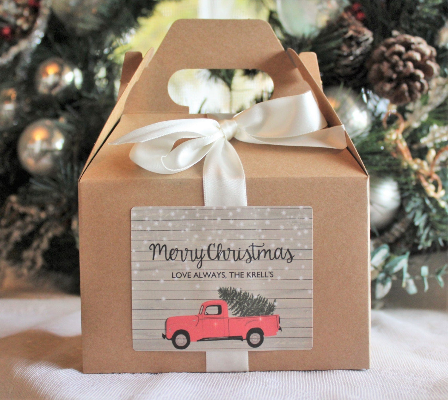 Christmas Truck Candle - The Dancing Wick