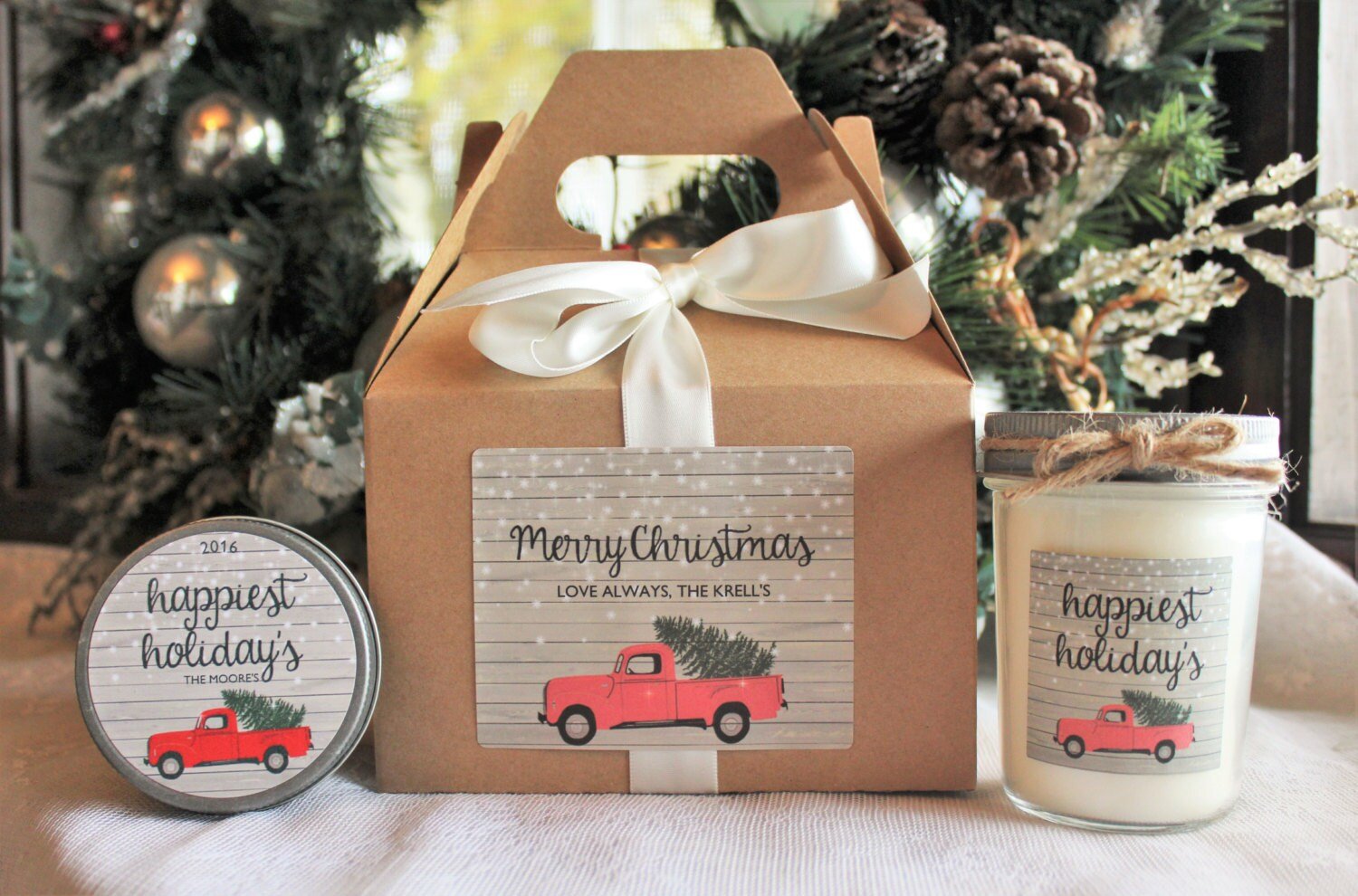 Christmas Truck Gift Set - The Dancing Wick