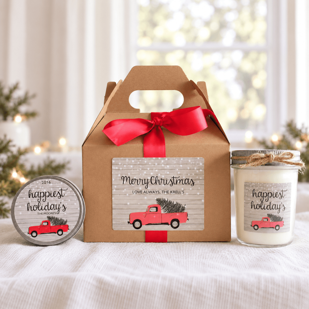 Christmas Truck Gift Set - The Dancing Wick