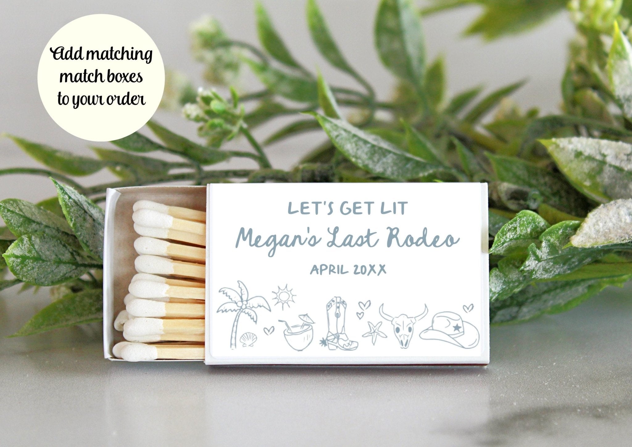 Coastal Cowgirl Bachelorette Tins - The Dancing Wick