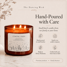 Coastal Linen - 3 Wick Christmas Tumbler Candle - The Dancing Wick