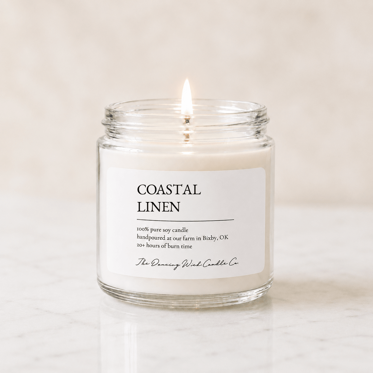Coastal Linen - TDW Signature Candle - The Dancing Wick