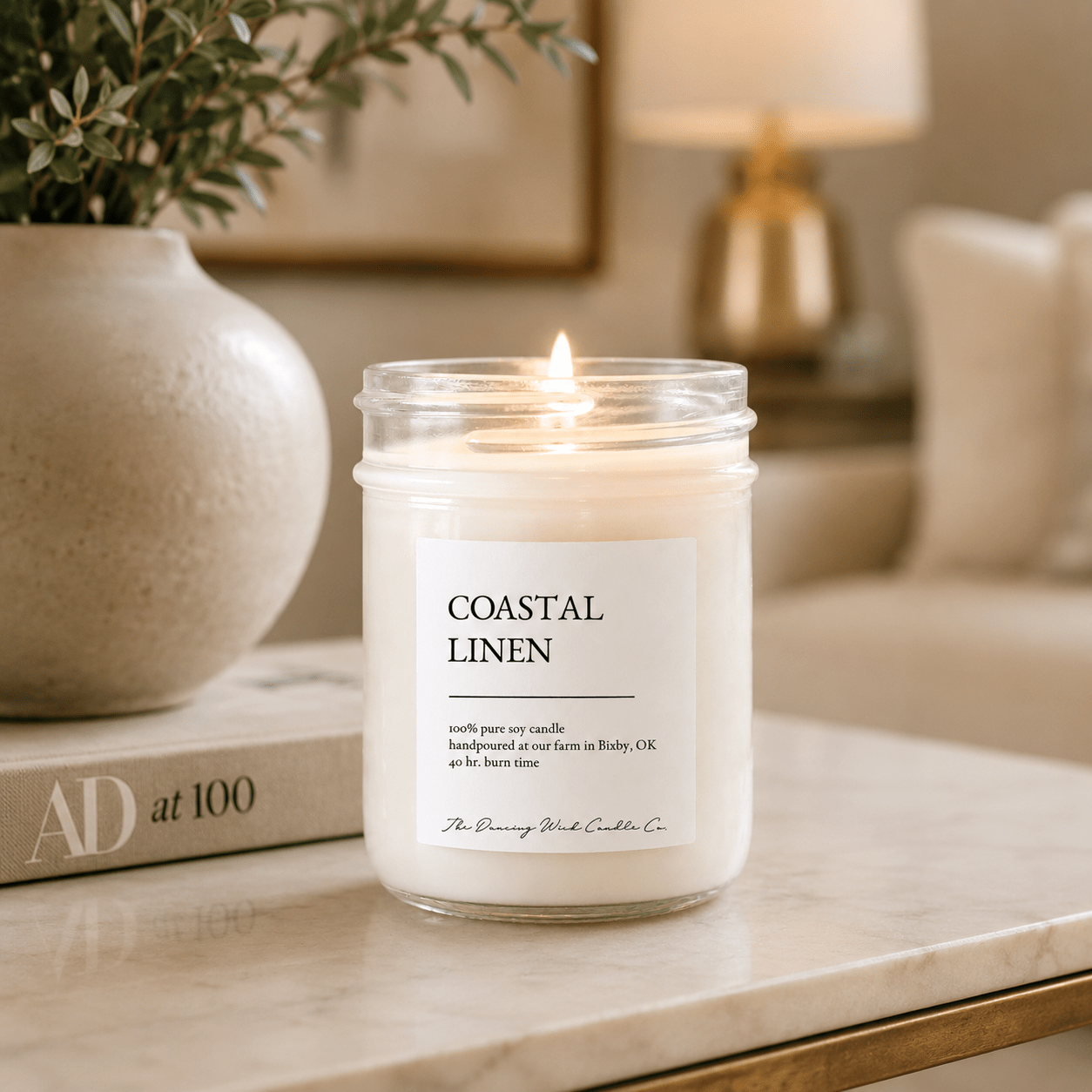 Coastal Linen - TDW Signature Candle - The Dancing Wick