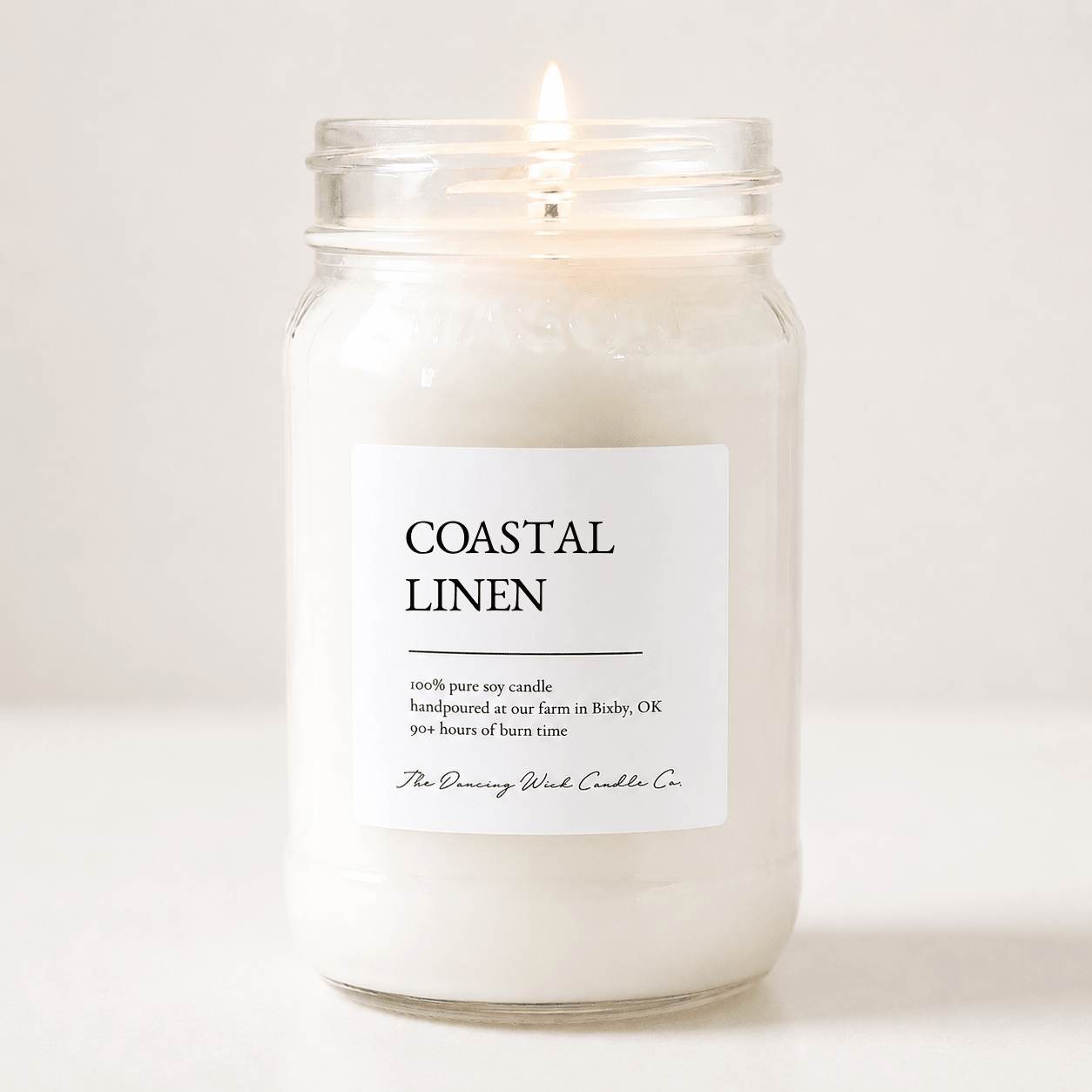 Coastal Linen - TDW Signature Candle - The Dancing Wick