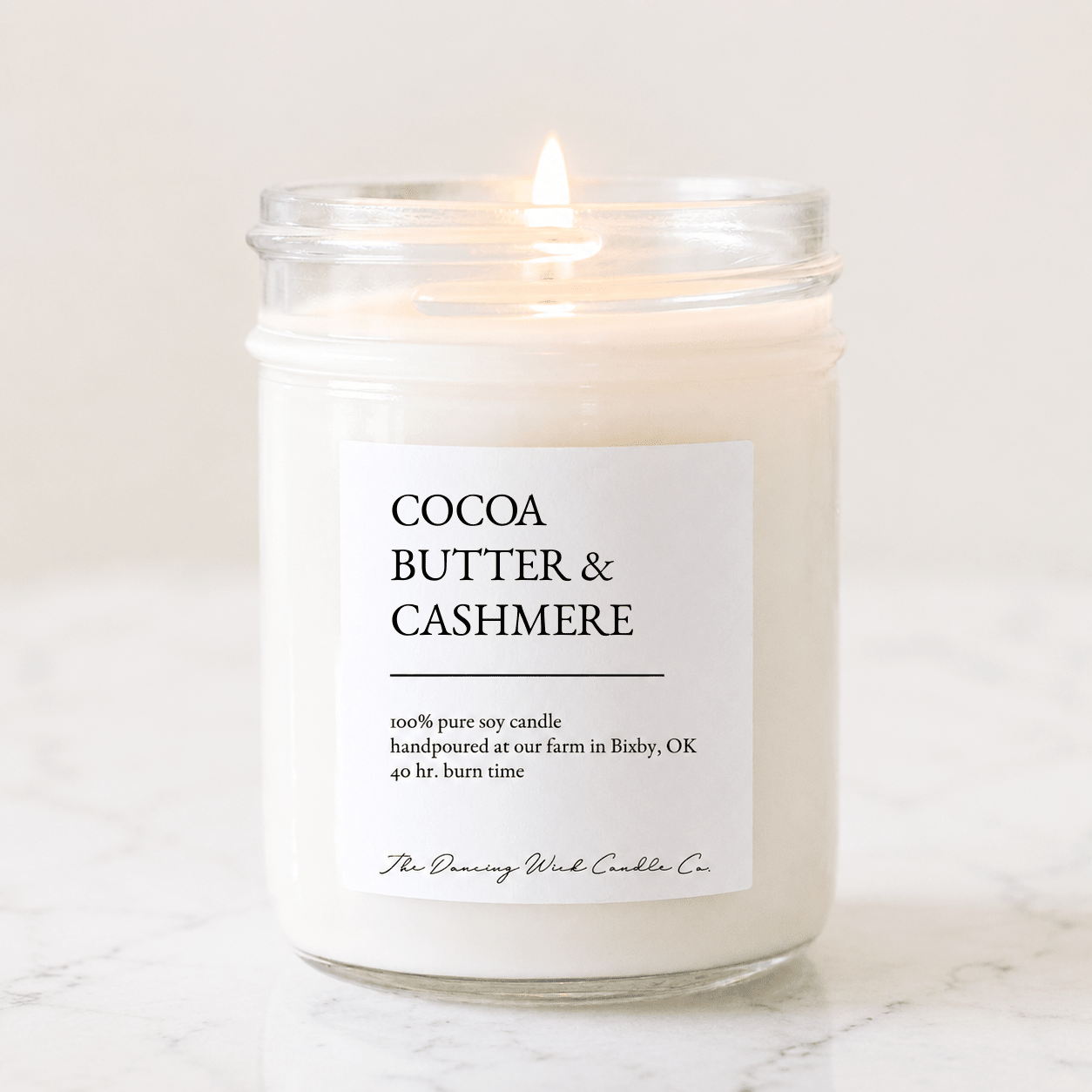 Cocoa Butter & Cashmere - TDW Signature Candle - The Dancing Wick