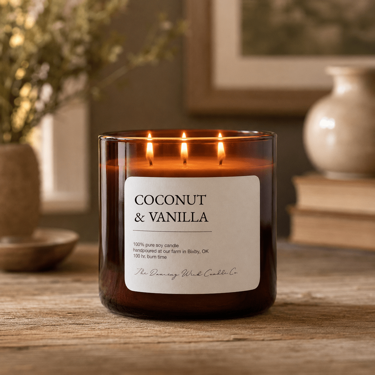 Coconut + Vanilla - 3 Wick Everyday Tumbler Candle - The Dancing Wick