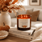 Coconut + Vanilla - 3 Wick Fall Pumpkin Candle - The Dancing Wick