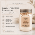 Coconut + Vanilla - Fall Candle - The Dancing Wick