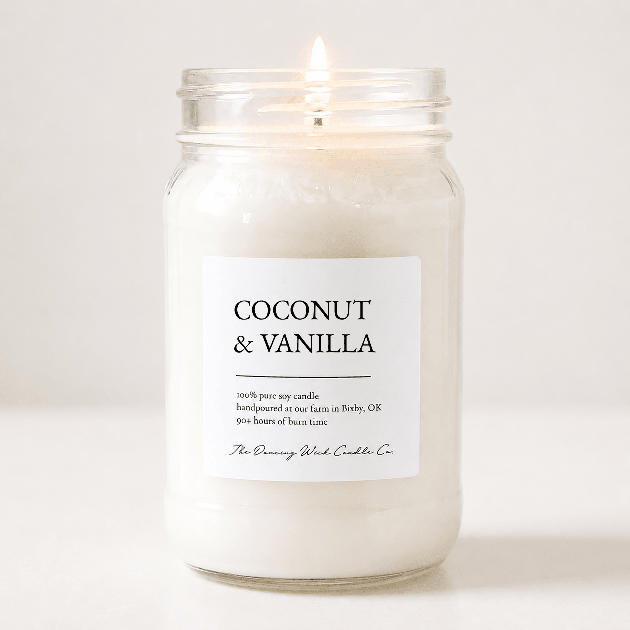 Coconut + Vanilla - TDW Signature Candle - The Dancing Wick
