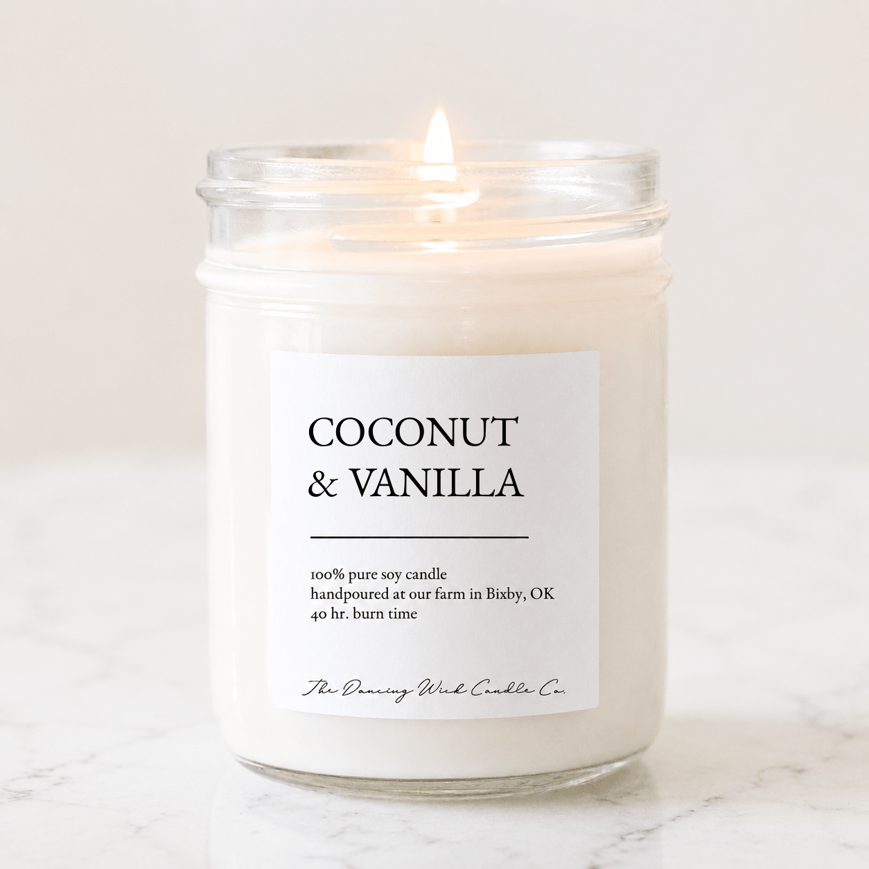 Coconut + Vanilla - TDW Signature Candle - The Dancing Wick