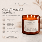 Cranberry Apple - 3 Wick Christmas Tumbler Candle - The Dancing Wick