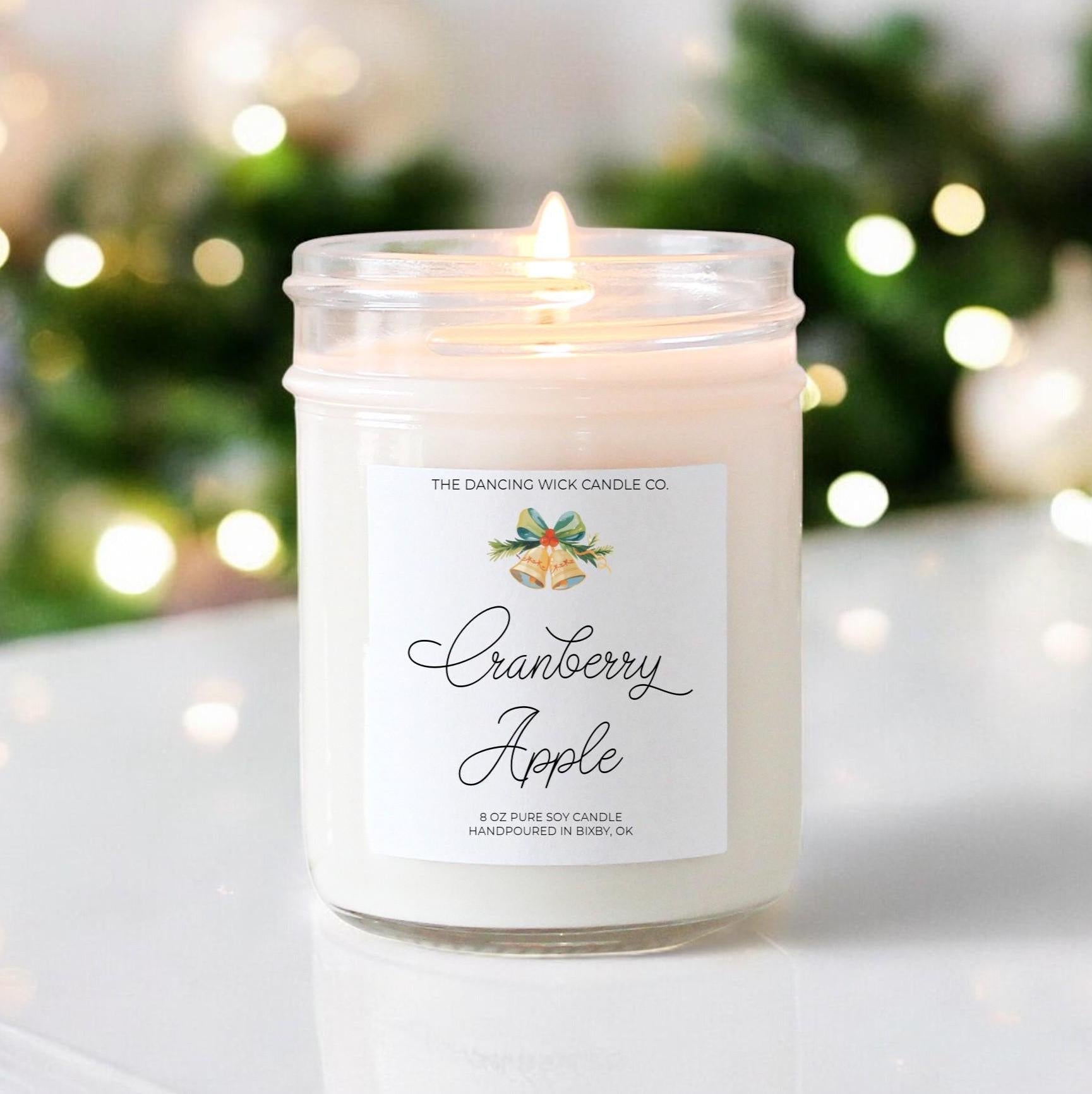 Cranberry Apple Candle - The Dancing Wick