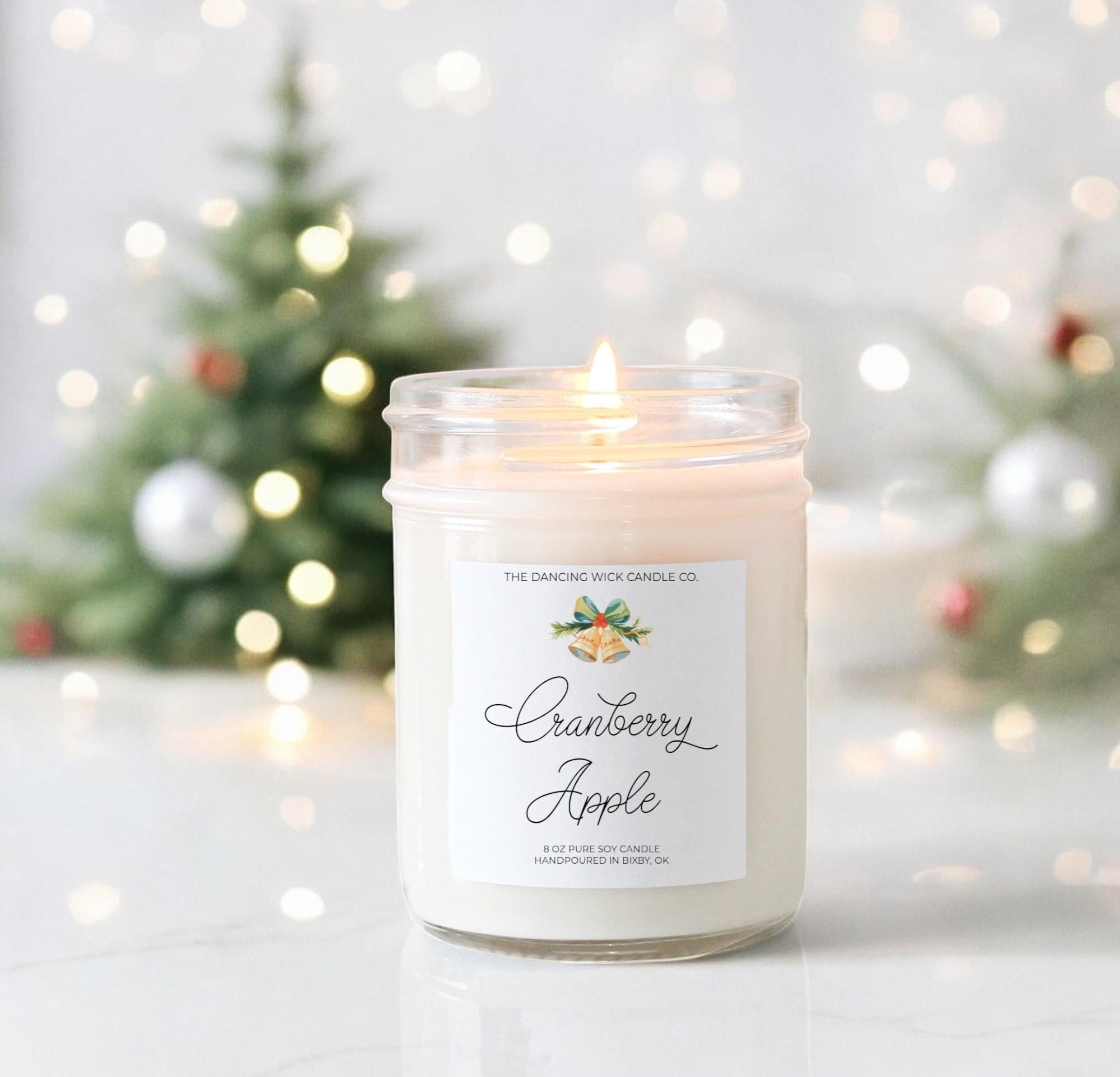 Cranberry Apple Candle - The Dancing Wick