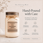 Cranberry Apple - Kraft Winter Candle - The Dancing Wick