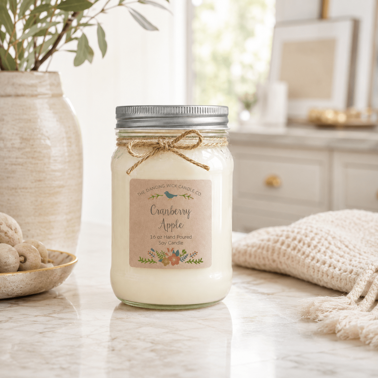 Cranberry Apple - Spring TDW Candle - The Dancing Wick
