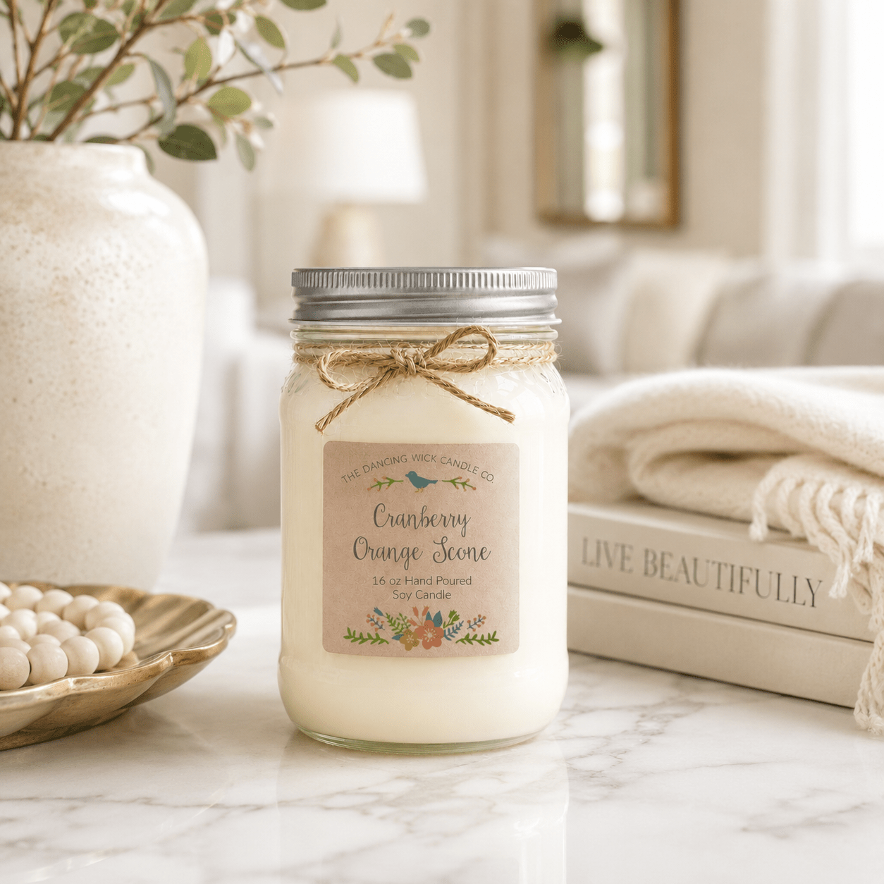 Cranberry & Orange Scone - Spring TDW Candle - The Dancing Wick
