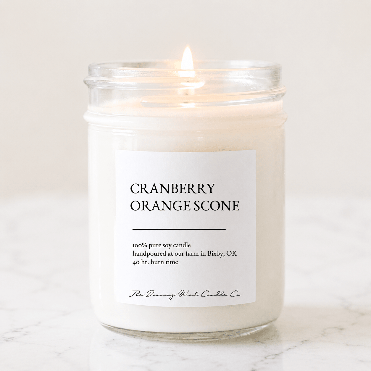 Cranberry & Orange Scone - TDW Signature Candle - The Dancing Wick