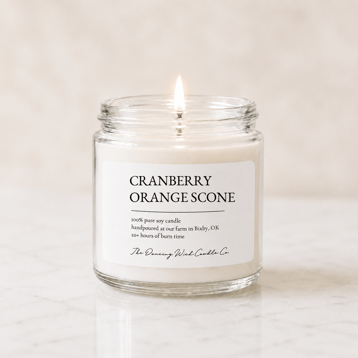 Cranberry & Orange Scone - TDW Signature Candle - The Dancing Wick