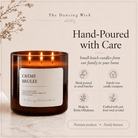 Creme Brulee - 3 Wick Everyday Tumbler Candle - The Dancing Wick