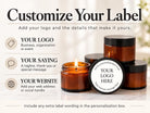 Custom Corporate Logo Ambers – Set of 10 - The Dancing Wick