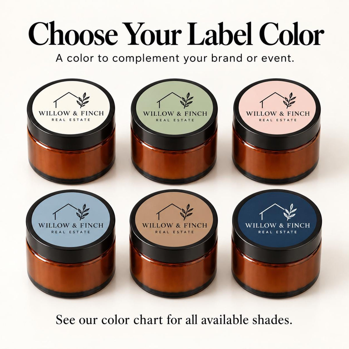 Custom Corporate Logo Ambers – Set of 10 - The Dancing Wick