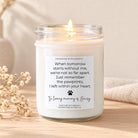 Dog Memorial Candle with Poem - The Dancing Wick