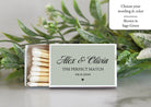Elegant Wedding Personalized Matchboxes - The Dancing Wick