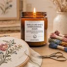 Embroidery Lover Amber Candle - The Dancing Wick