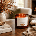 Eucalyptus & Tea - 3 Wick Fall Pumpkin Candle - The Dancing Wick