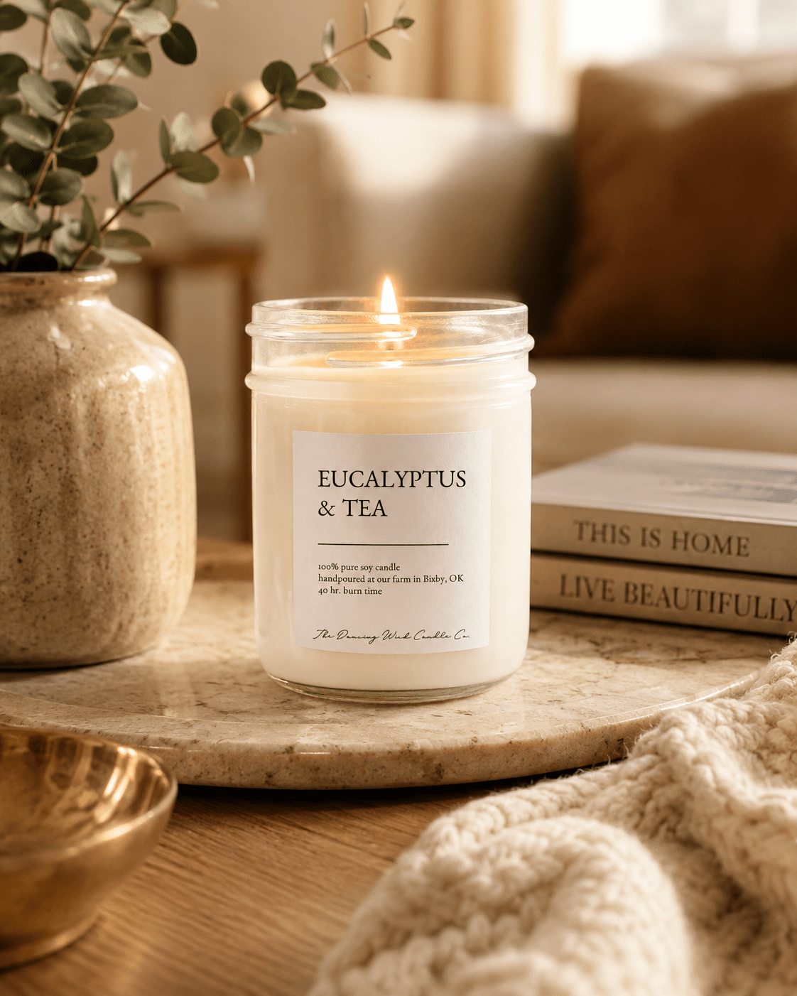 Eucalyptus & Tea - TDW Signature Candle - The Dancing Wick