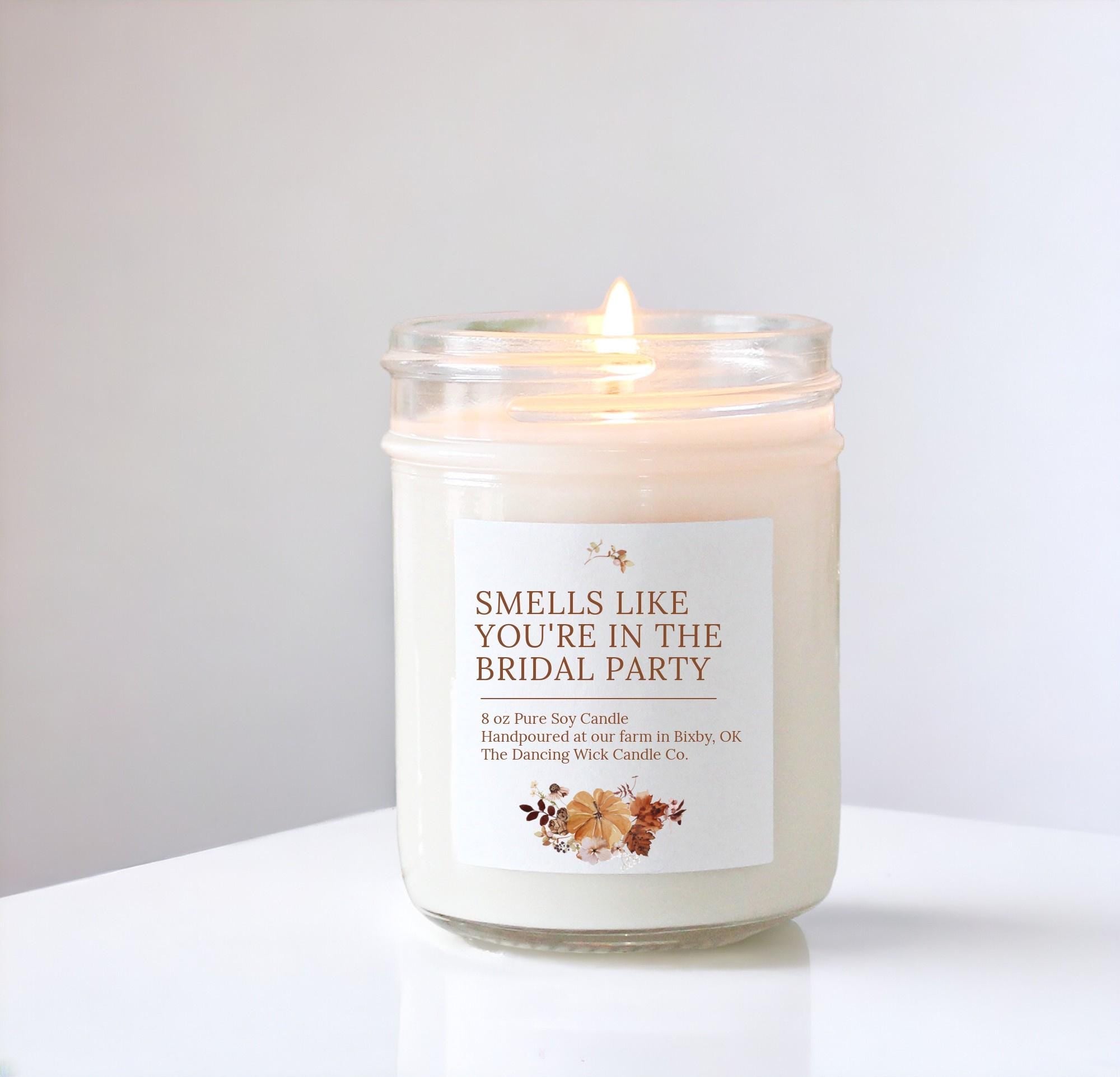 Fall Bridesmaid Proposal Candle - The Dancing Wick
