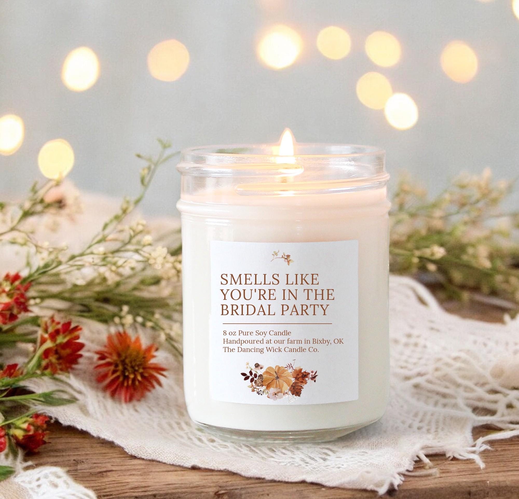 Fall Bridesmaid Proposal Candle - The Dancing Wick