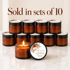 Fall in Love Ambers – Set of 10 - The Dancing Wick