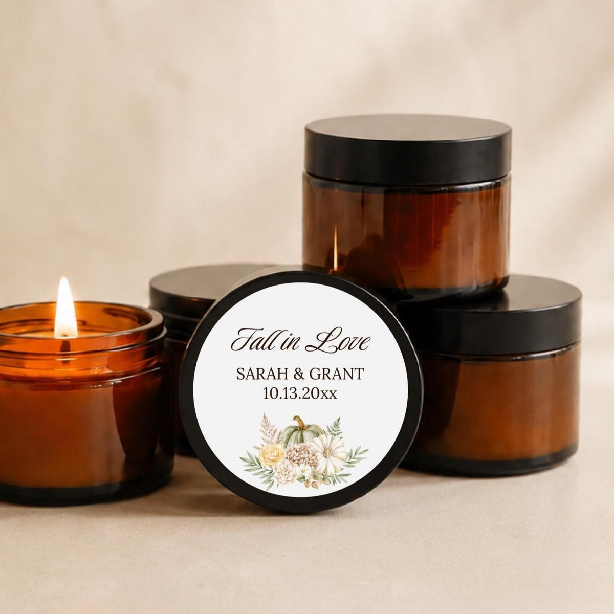 Fall in Love Ambers – Set of 10 - The Dancing Wick